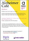Flyer Alzheimer Café Zuidlaren. Donderdag 17 september 2026. Van 19.30 tot 21.00 uur in De Enk in Zuidlaren. Thema: Ik blijf meedoen, meer bewegen voor ouderen. Het thema van Wereld Alzheimer Dag (21 september) is dit jaar Ik blijf meedoen. Buurtsportcoach voor senioren Berna en buurtwerker Yrsa van Neie Naober, gaan deze avond in op wat bewegen met je doet. Meer Bewegen voor Ouderen, zorgt voor balans, conditie, stemming, slaap en sociale contacten.